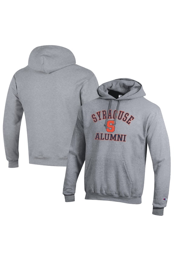 Men's Champion Gray Syracuse Orange Alumni Logo Pullover Hoodie