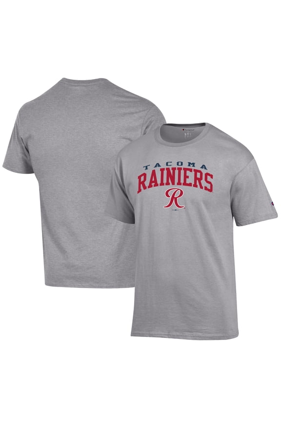 Men's Champion Gray Tacoma Rainiers Jersey T-Shirt