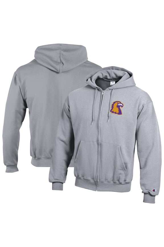 Men's Champion Gray Tennessee Tech Golden Eagles Eco Powerblend Full-Zip Hoodie