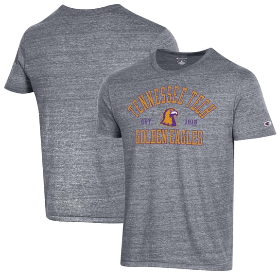 Men's Champion Gray Tennessee Tech Golden Eagles Ultimate Triblend T-Shirt