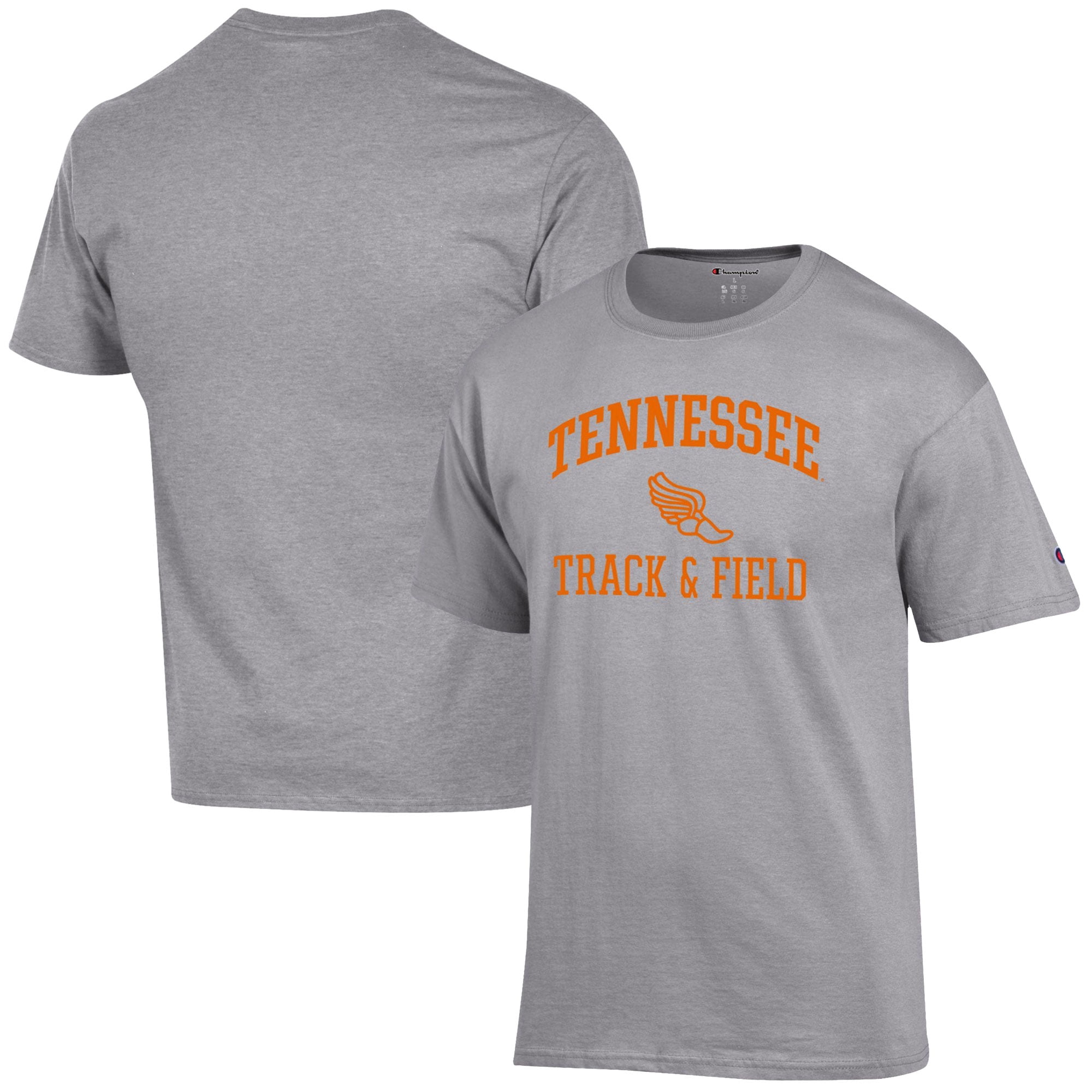 Men's Champion  Gray Tennessee Volunteers Track & Field Icon T-Shirt