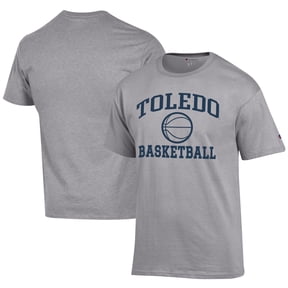 Men's Champion  Gray Toledo Rockets Icon Logo Basketball Jersey T-Shirt