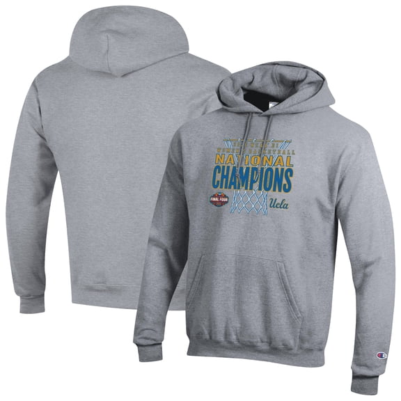Men's Champion Gray UCLA Bruins 2026 NCAA Women's Basketball National Champions Powerblend Hoodie