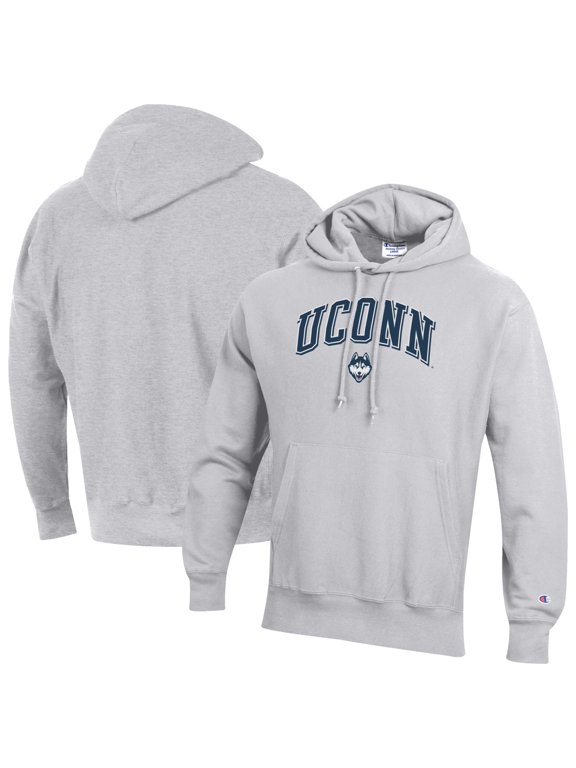 Men's Champion Gray UConn Huskies Reverse Weave Hoodie
