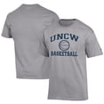 thumbnail image 1 of Men's Champion  Gray UNC Wilmington Seahawks Icon Logo Basketball Jersey T-Shirt, 1 of 3