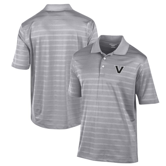 Men's Champion Gray Vanderbilt Commodores Textured Solid Polo