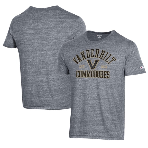 Men's Champion Gray Vanderbilt Commodores Ultimate Tri-Blend T-Shirt