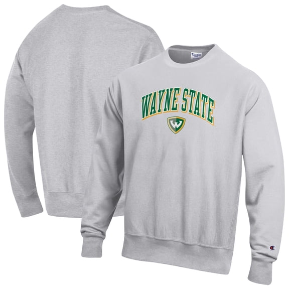 Men's Champion Gray Wayne State Warriors Reverse Weave Sweatshirt