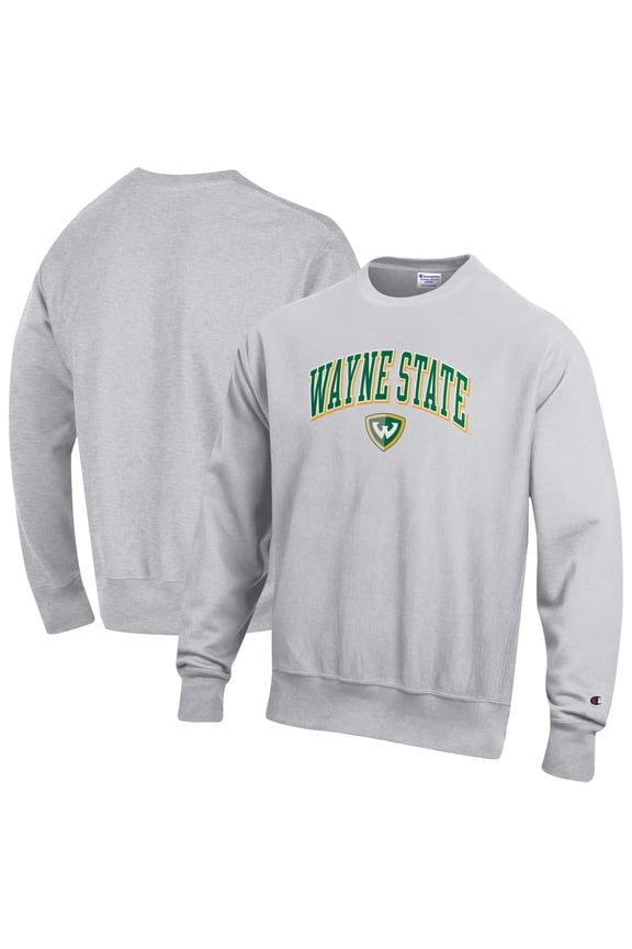 Men's Champion Gray Wayne State Warriors Reverse Weave Sweatshirt