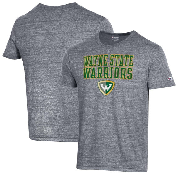Men's Champion Gray Wayne State Warriors Ultimate Triblend T-Shirt