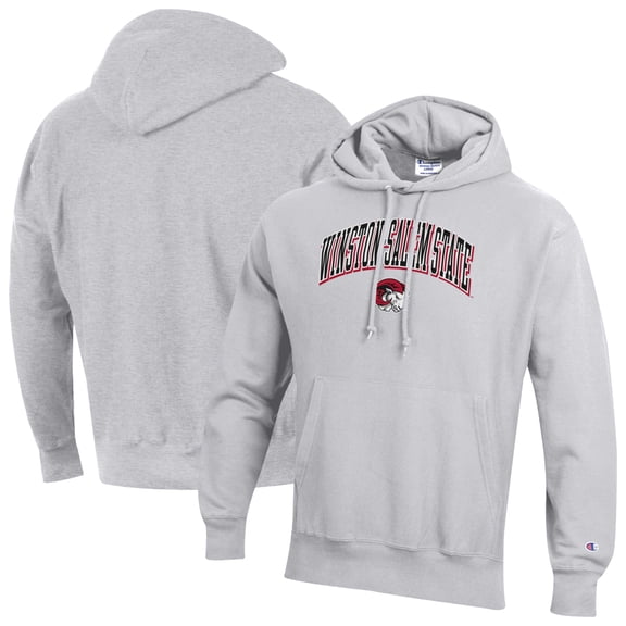 Men's Champion Gray Winston-Salem State Rams Reverse Weave Hoodie