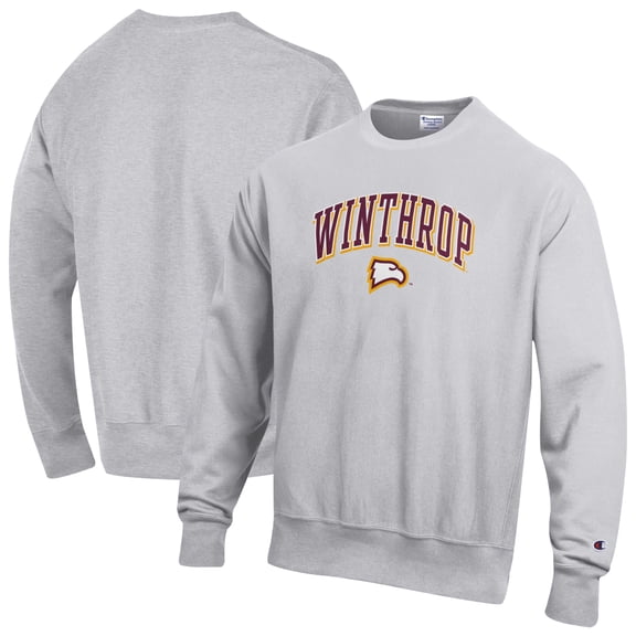 Men's Champion Gray Winthrop Eagles Reverse Weave Sweatshirt