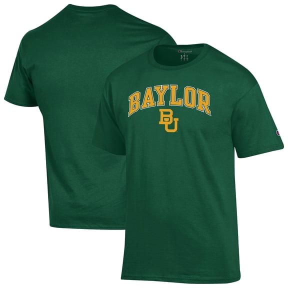 Men's-Champion Green Baylor Bears Arch Over Logo T-Shirt