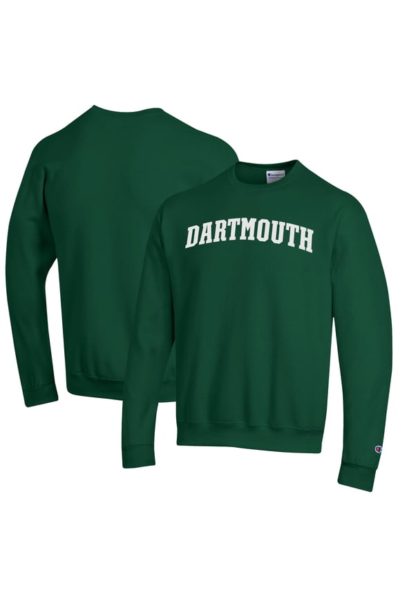 Men's Champion Green Dartmouth Big Green Basic Arch Fleece Pullover Sweatshirt