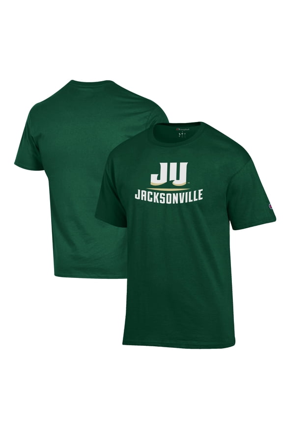 Men's Champion Green JU Dolphins Primary Jersey T-Shirt