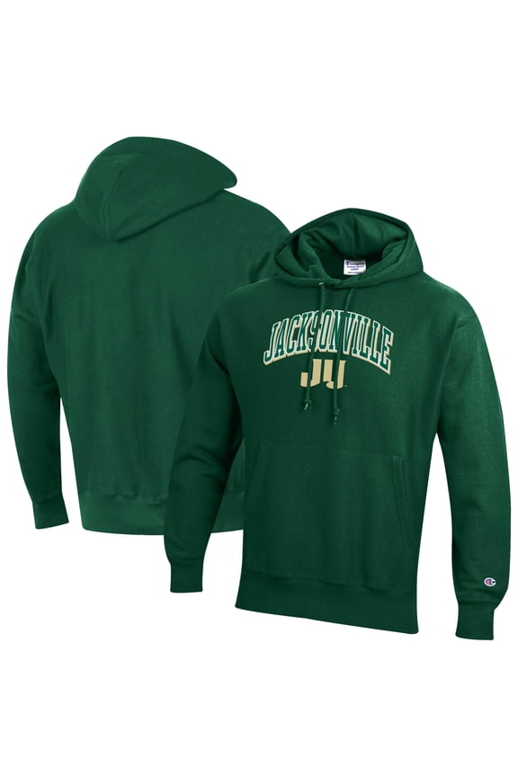 Men's Champion Green JU Dolphins Reverse Weave Hoodie