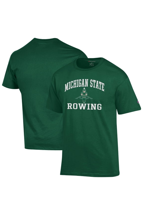 Men's Champion  Green Michigan State Spartans Rowing T-Shirt