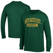 Mens Champion Green NDSU Bison Jersey Long Sleeve T-Shirt