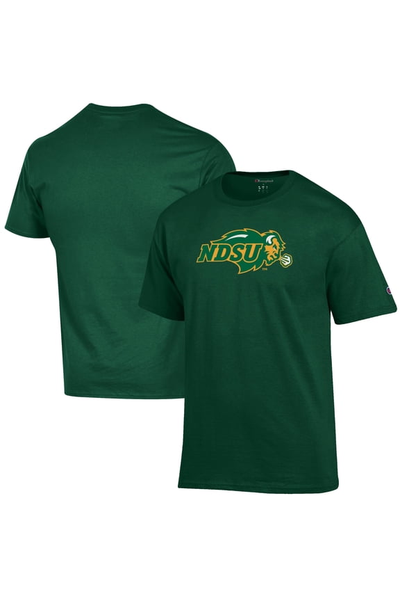Men's Champion Green NDSU Bison Primary Jersey T-Shirt