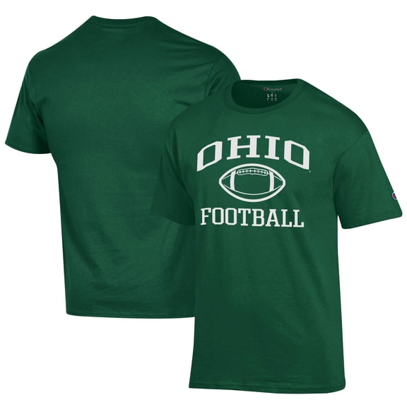 Men's Champion Green Ohio Bobcats Football Jersey T-Shirt