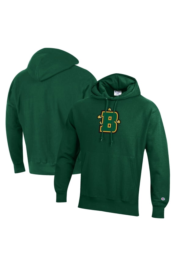 Men's Champion Green SUNY Brockport Golden Eagles Reverse Weave Pullover Hoodie