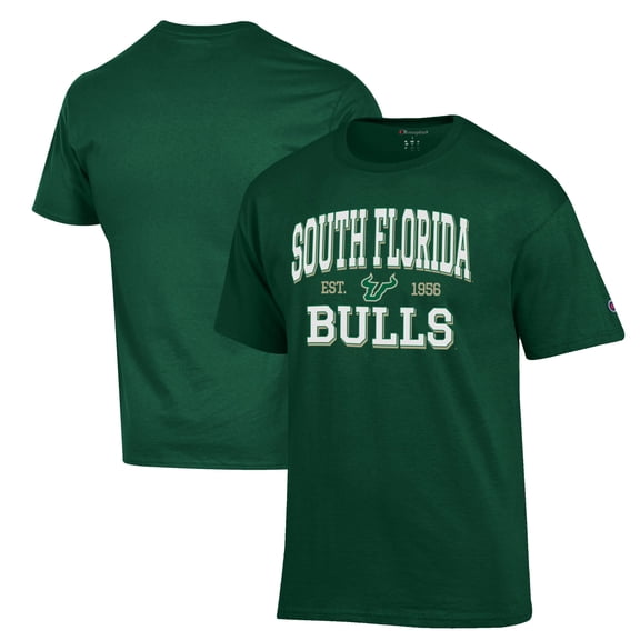 Men's Champion Green South Florida Bulls Est. Date Jersey T-Shirt
