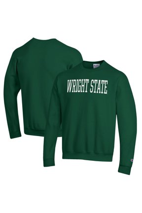 Men's Champion Green Wright State Raiders Powerblend Sweatshirt