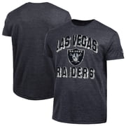 Mens Champion Heather Black Las Vegas Raiders Ultimate Tri-Blend T-Shirt