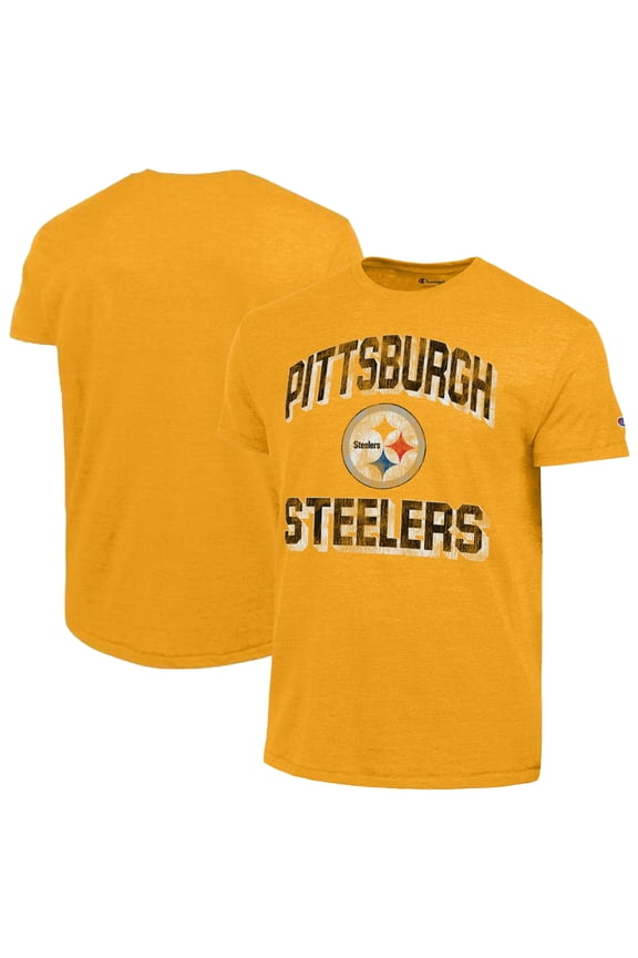 Men's Champion  Heather Gold Pittsburgh Steelers Ultimate Tri-Blend T-Shirt