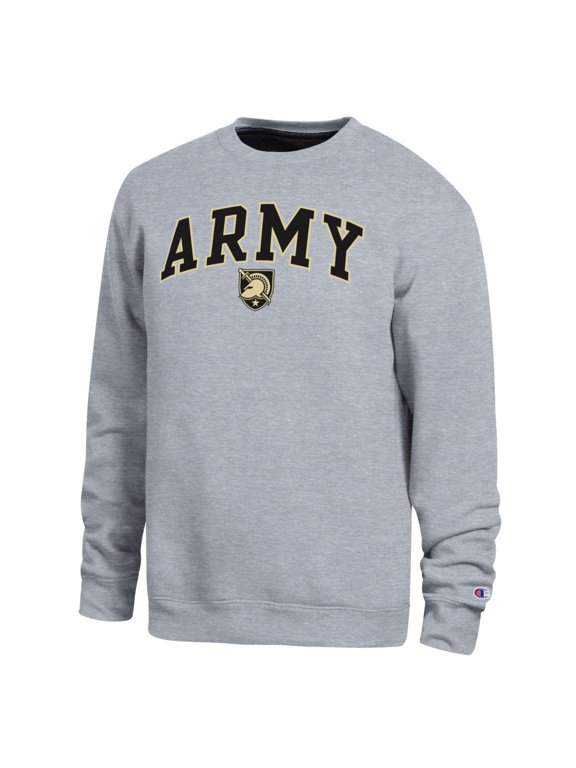 Men's Champion Heather Gray Army Black Knights Arch Sweatshirt