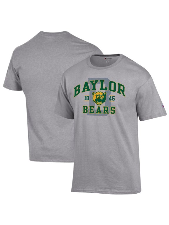 Men's Champion Heather Gray Baylor Bears Varsity T-Shirt