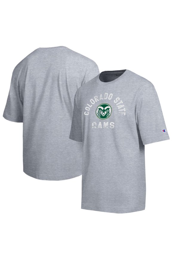 Men's Champion Heather Gray Colorado State Rams Team T-Shirt