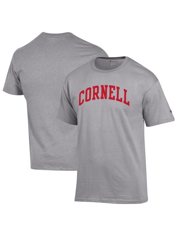 Men's Champion Heather Gray Cornell Big Red Basic Arch T-Shirt