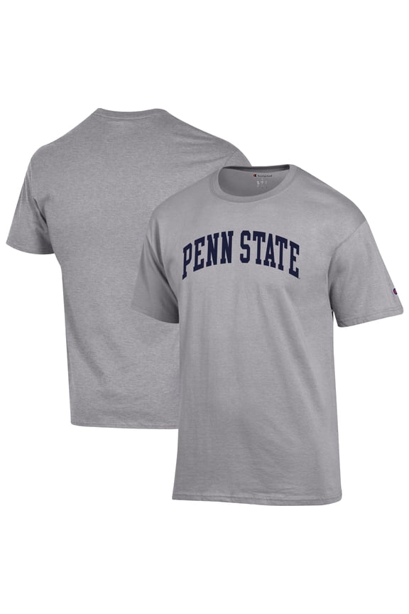 Men's Champion Heather Gray Penn State Nittany Lions Basic Arch T-Shirt