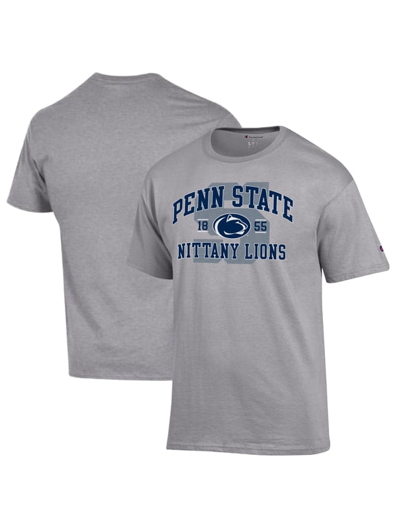 Men's Champion Heather Gray Penn State Nittany Lions Varsity T-Shirt
