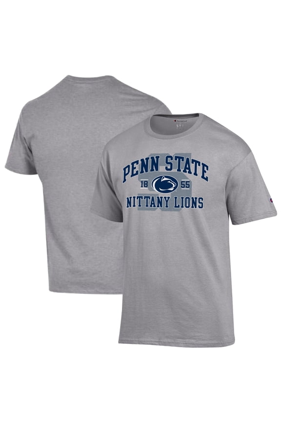 Men's Champion Heather Gray Penn State Nittany Lions Varsity T-Shirt