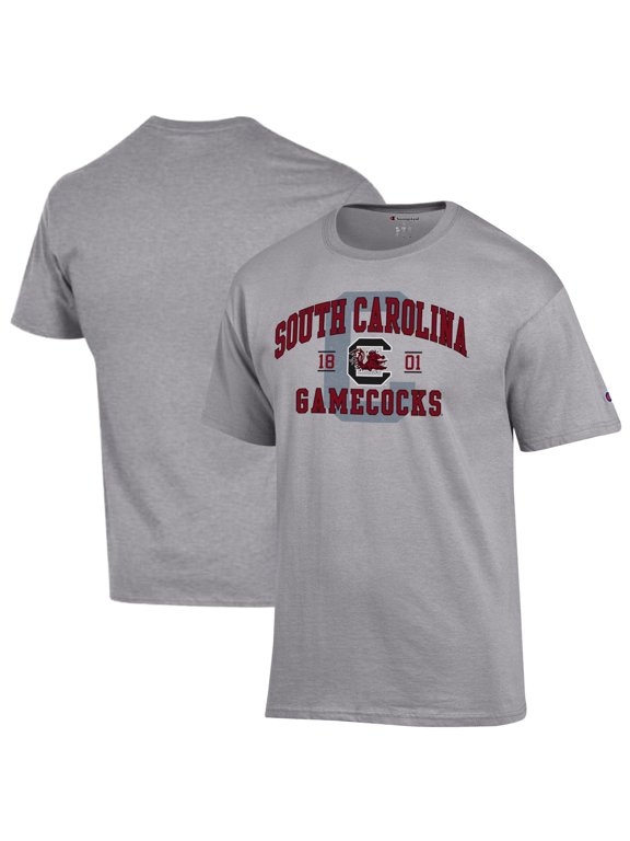 Men's Champion Heather Gray South Carolina Gamecocks Varsity T-Shirt