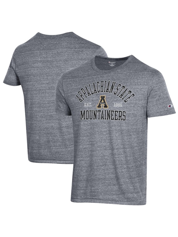 Men's Champion Heathered Gray Appalachian State Mountaineers Ultimate Tri-Blend T-Shirt