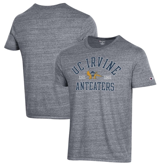 Men's Champion Heathered Gray UC Irvine Anteaters Ultimate Tri-Blend T-Shirt