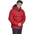 thumbnail image 1 of Men's Champion® Hooded Puffer Jacket Color: Chili Pepper Size: S, 1 of 4