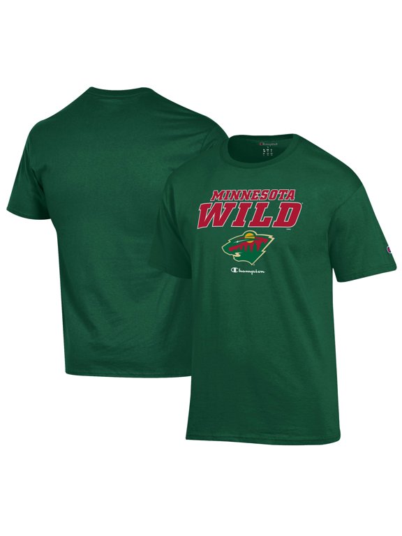 Men's Champion Hunter Green Minnesota Wild Jersey T-Shirt