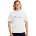 thumbnail image 1 of Men's Champion Jersey Tee, Split Script Logo White XL, 1 of 4