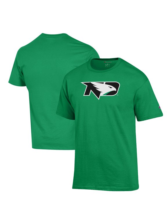 Men's Champion Kelly Green North Dakota Primary Jersey T-Shirt
