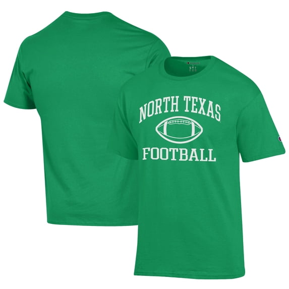 Men's Champion Kelly Green North Texas Mean Green Football Jersey T-Shirt