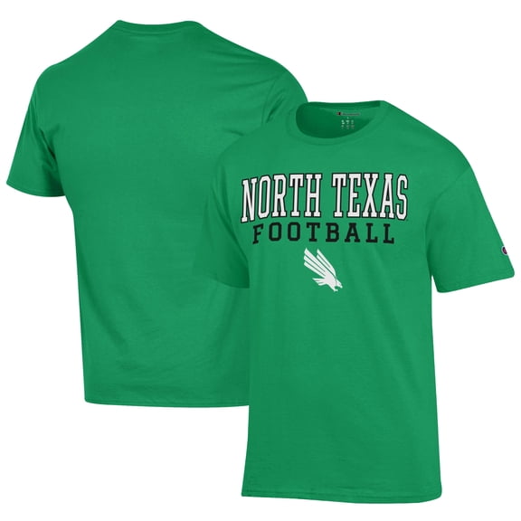 Men's Champion Kelly Green North Texas Mean Green Football Jersey T-Shirt