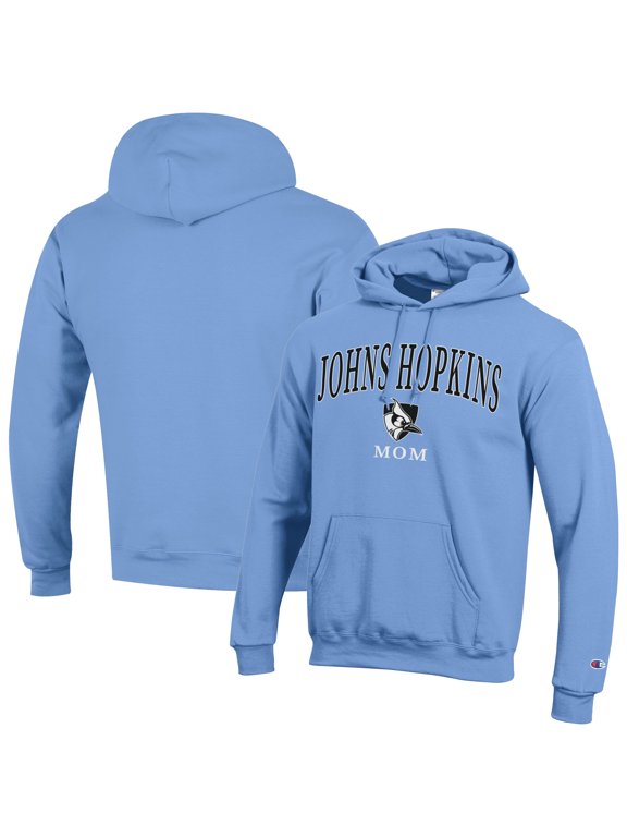 Unisex Champion Light Blue Johns Hopkins Blue Jays Mom Logo Eco Powerblend Hoodie