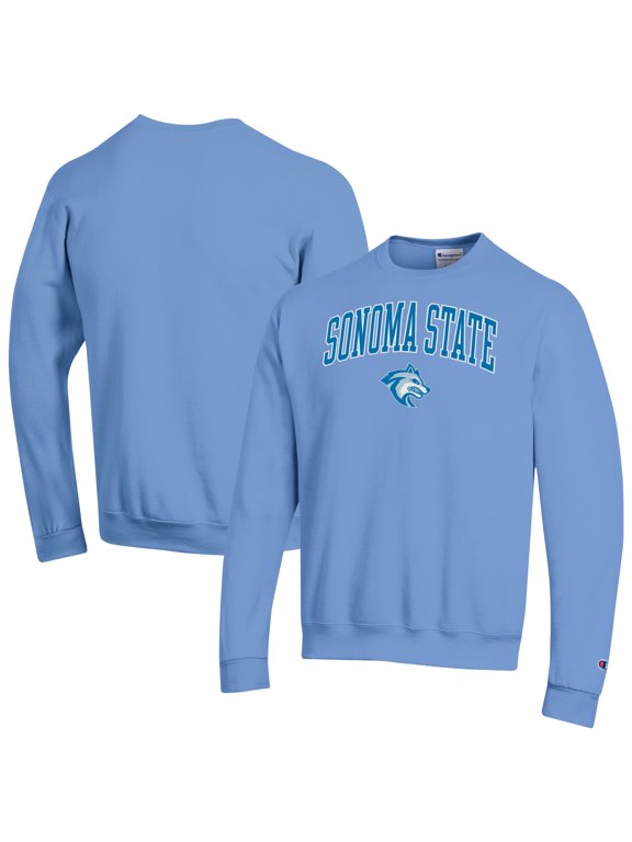 Men's Champion Light Blue Sonoma State Seawolves Campus Eco Powerblend Sweatshirt