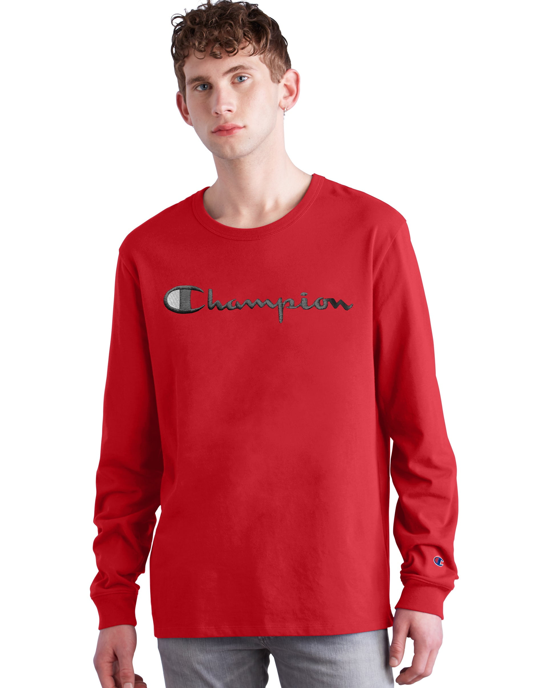 Champion red cheap tee