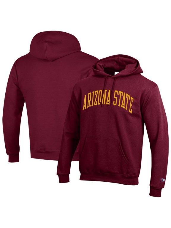 Men's Champion Maroon Arizona State Sun Devils Basic Arch Fleece Pullover Hoodie