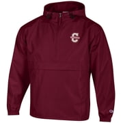 Men's Champion Maroon Charleston Cougars Packable Half-Zip Hooded Jacket